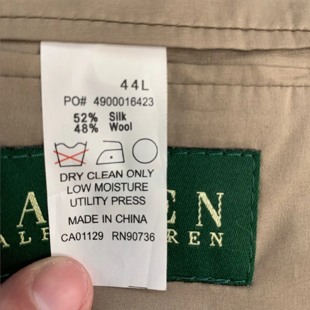 Lauren Ralph Lauren Men's Two-Button Houndstooth Sport Coat in Tan